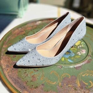 Charles Silver Studded Pumps